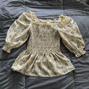 Max Studio Floral Blouse Top